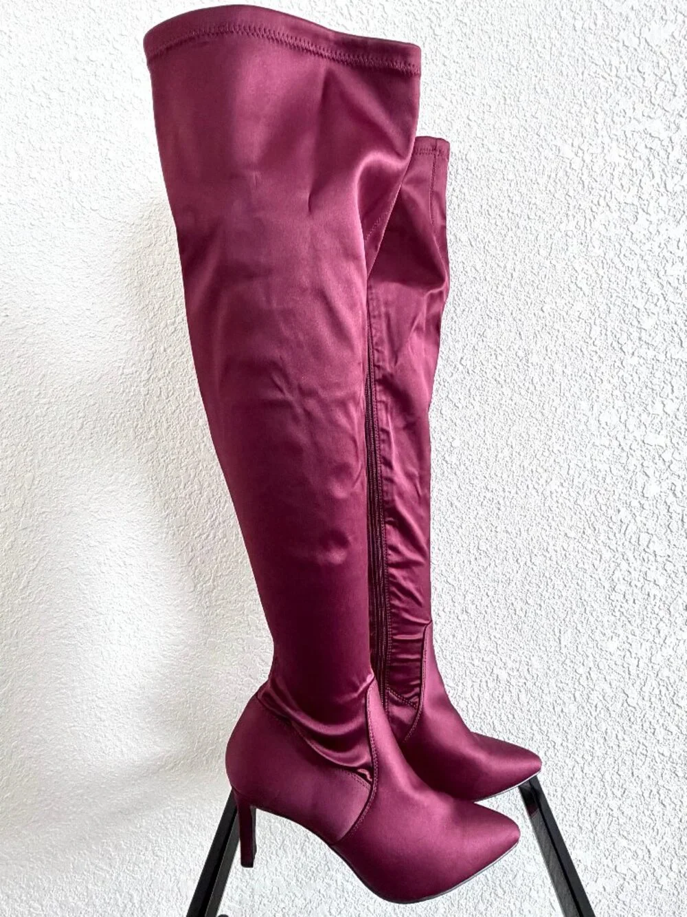 Torrid Maroon Red Over the Knee Boot - Size 8WW